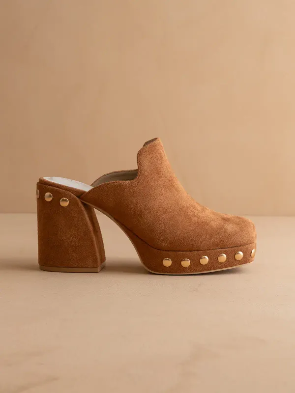 Sierra Caramel Platform Clog