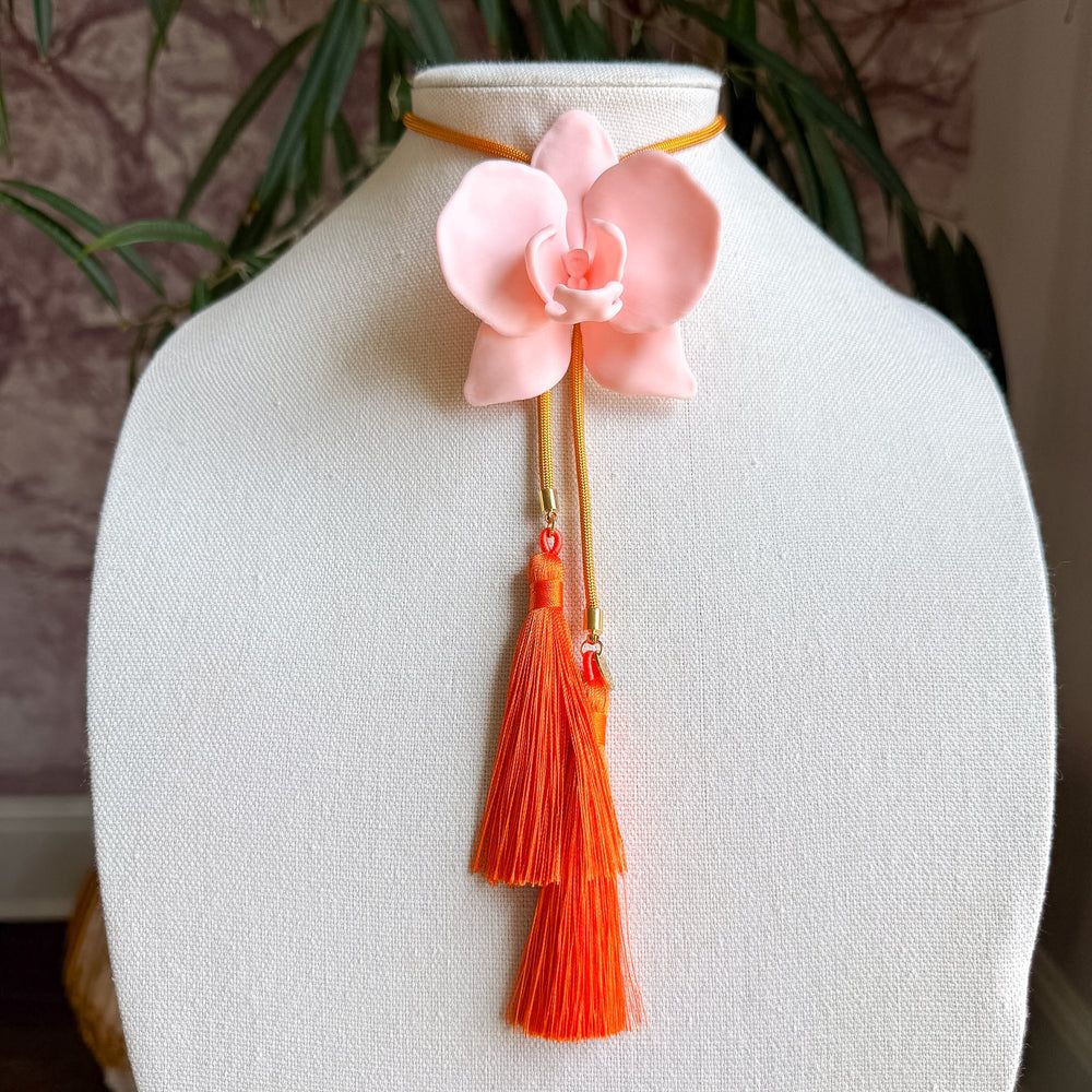 Orchid Bolo, Color: Blush Pink