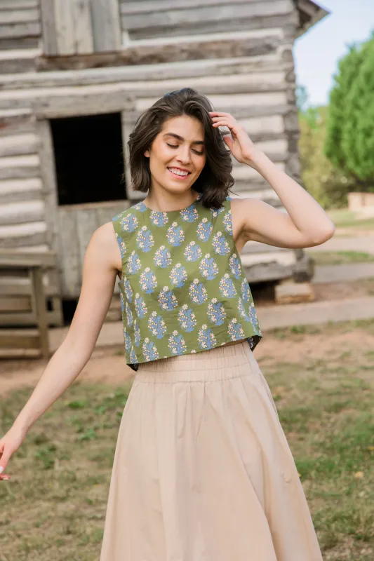 Crop Top in Verdant