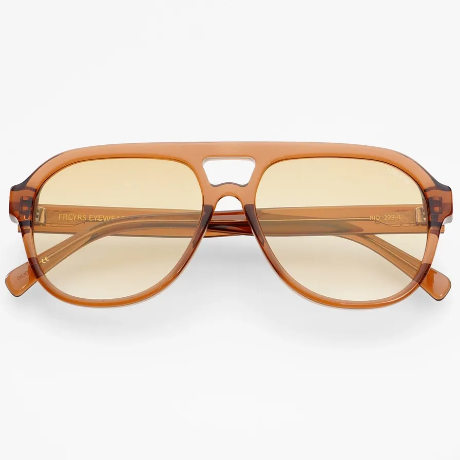 Rio Aviator Sunglasses, Color: Crystal Brown