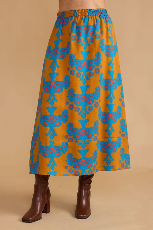 Marisol Skirt in Mughal Motif