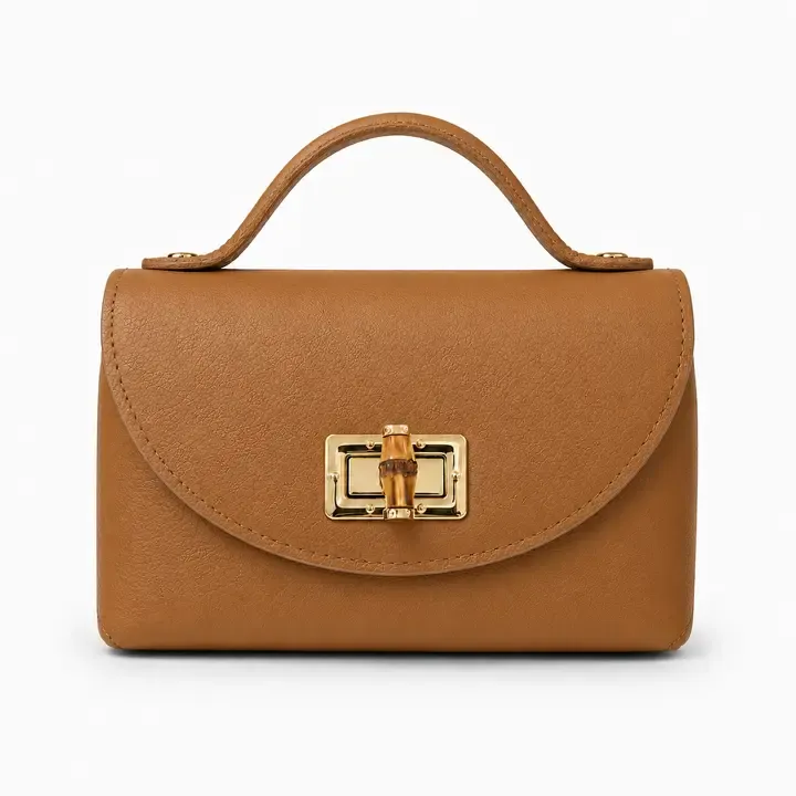 Mini Handbag, Color: Camel