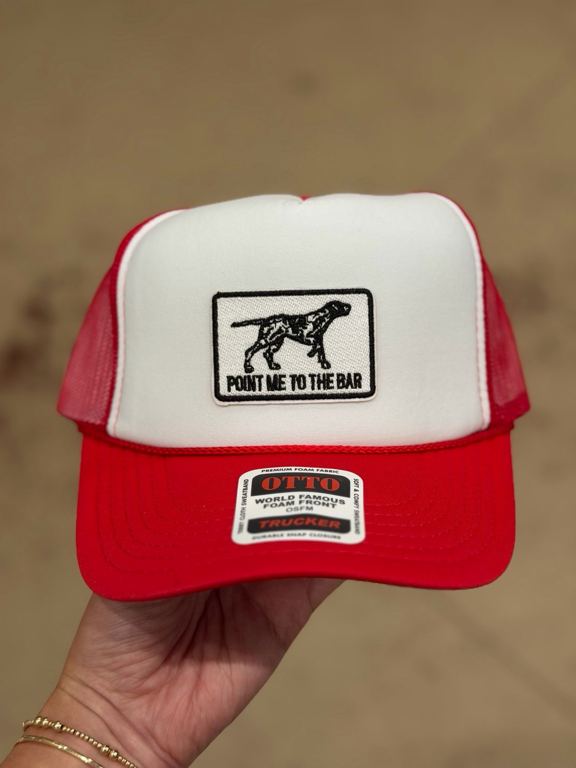 Point Me to the Bar Trucker Hat