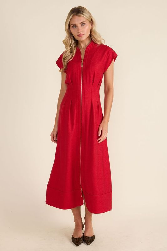 Rosalie Dress in Crimson