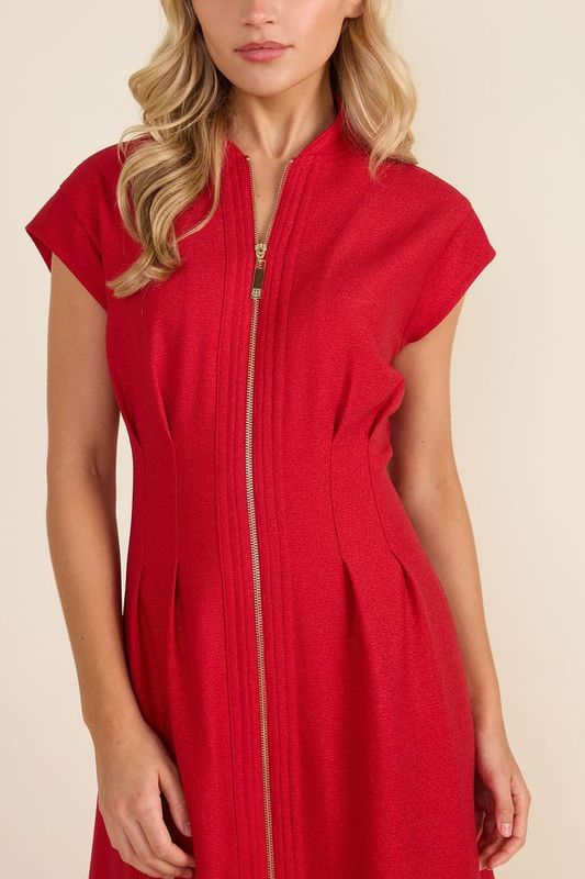 Rosalie Dress in Crimson