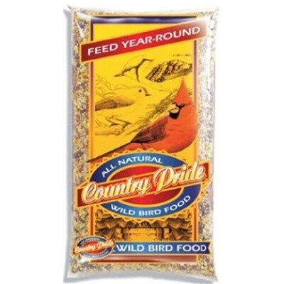 GLOBAL HARVEST FOODS 12022 COUNTRY PRIDE WILD BIRD FOOD, 20 LB CONTAINER, COMPOSITION: GRAIN PRODUCTS, MILLET, BLACK OIL SUNFLOWER, CALCIUM CARBONATE