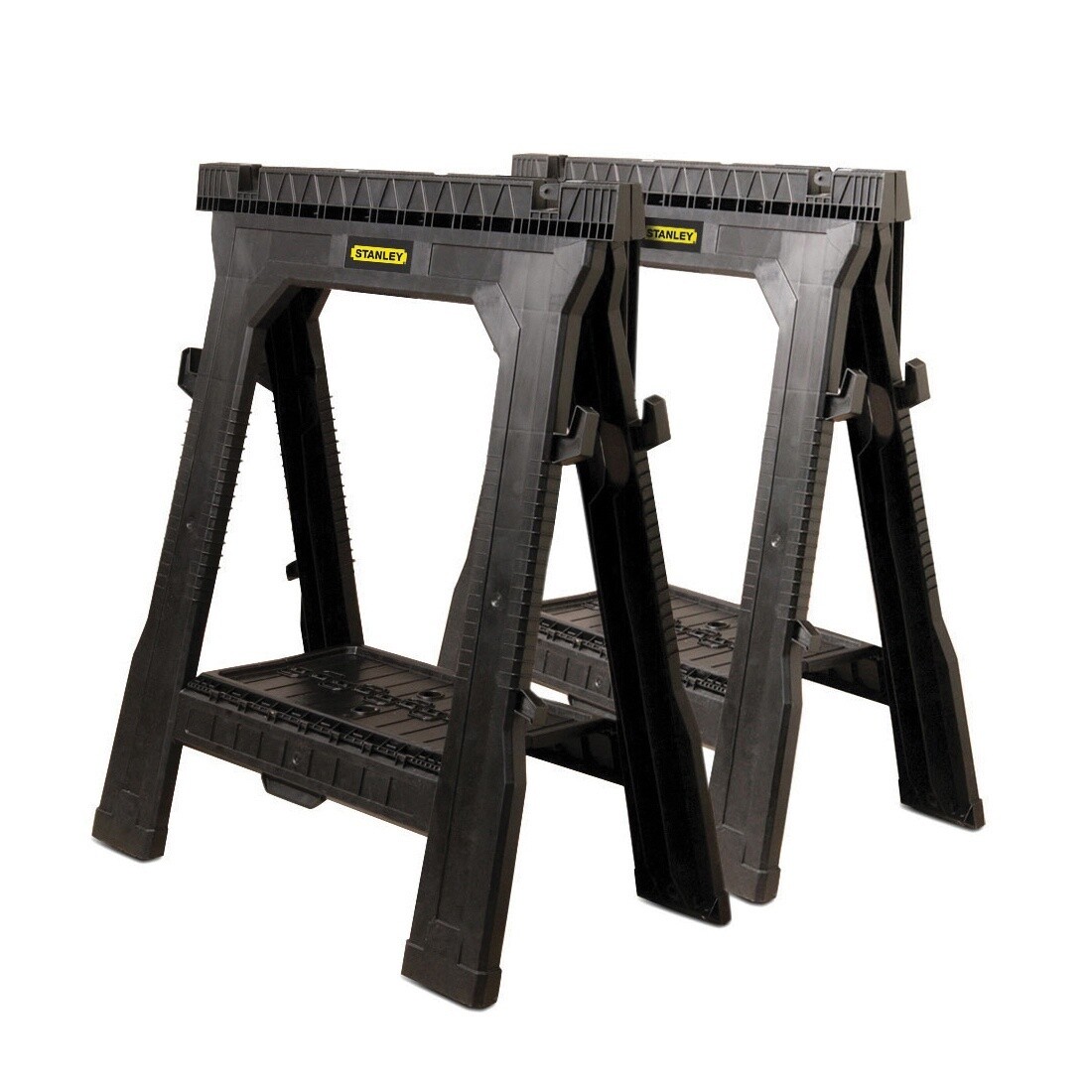 060864R STANLEY SAW HORSE FOLDING 2 PACK BK