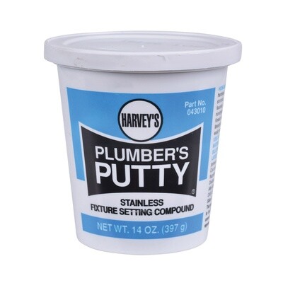 043010PLUMBER'S  PUTTY 14OZ STAINLESS