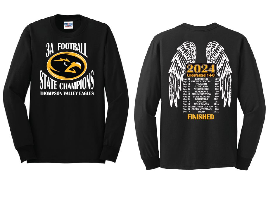 TVHS 2024 State Championship - Long Sleeve - Black