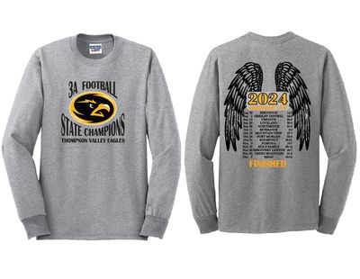 TVHS 2024 State Championship Long Sleeve - Grey