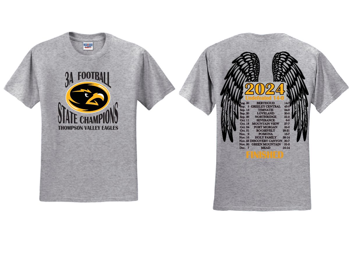 TVHS 2024 State Championship - Short Sleeve - Grey
