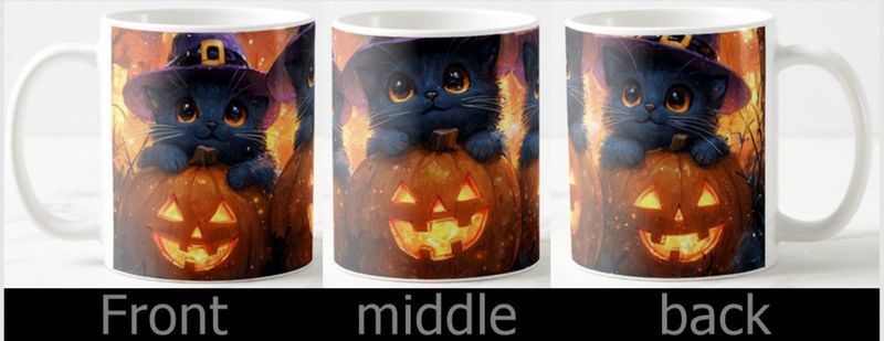 Halloween Black Cats Mug  - Ceramic Mug