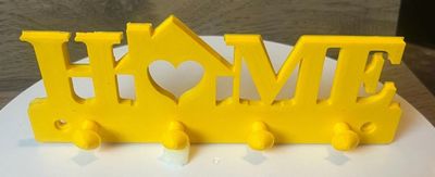 Home Key Holder - Yellow