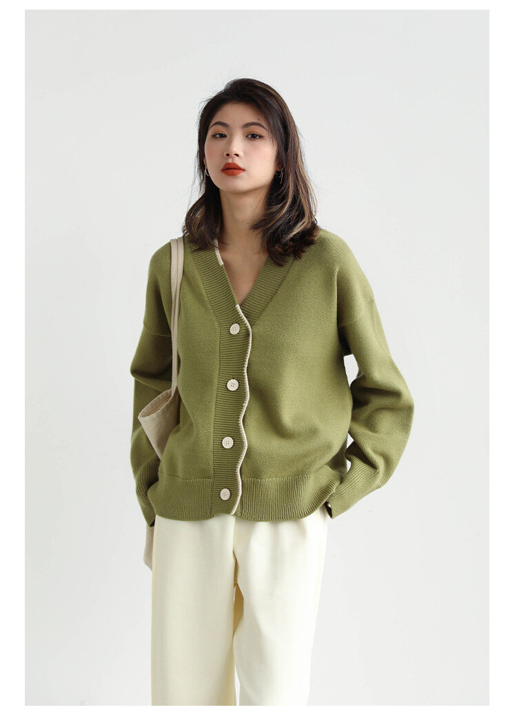 Sweater Coat Women&#39;s Autumn And Winter Korean Style Loose Knitted Cardigan Top