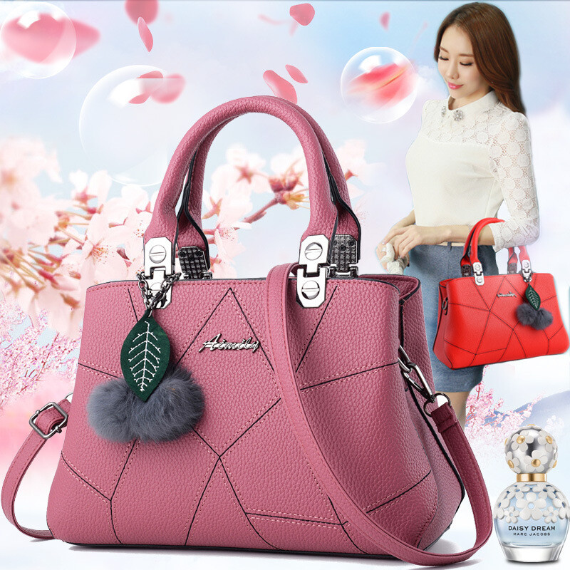 Women&#39;s shoulder bag sweet fashion printed diagonal horizontal square shape