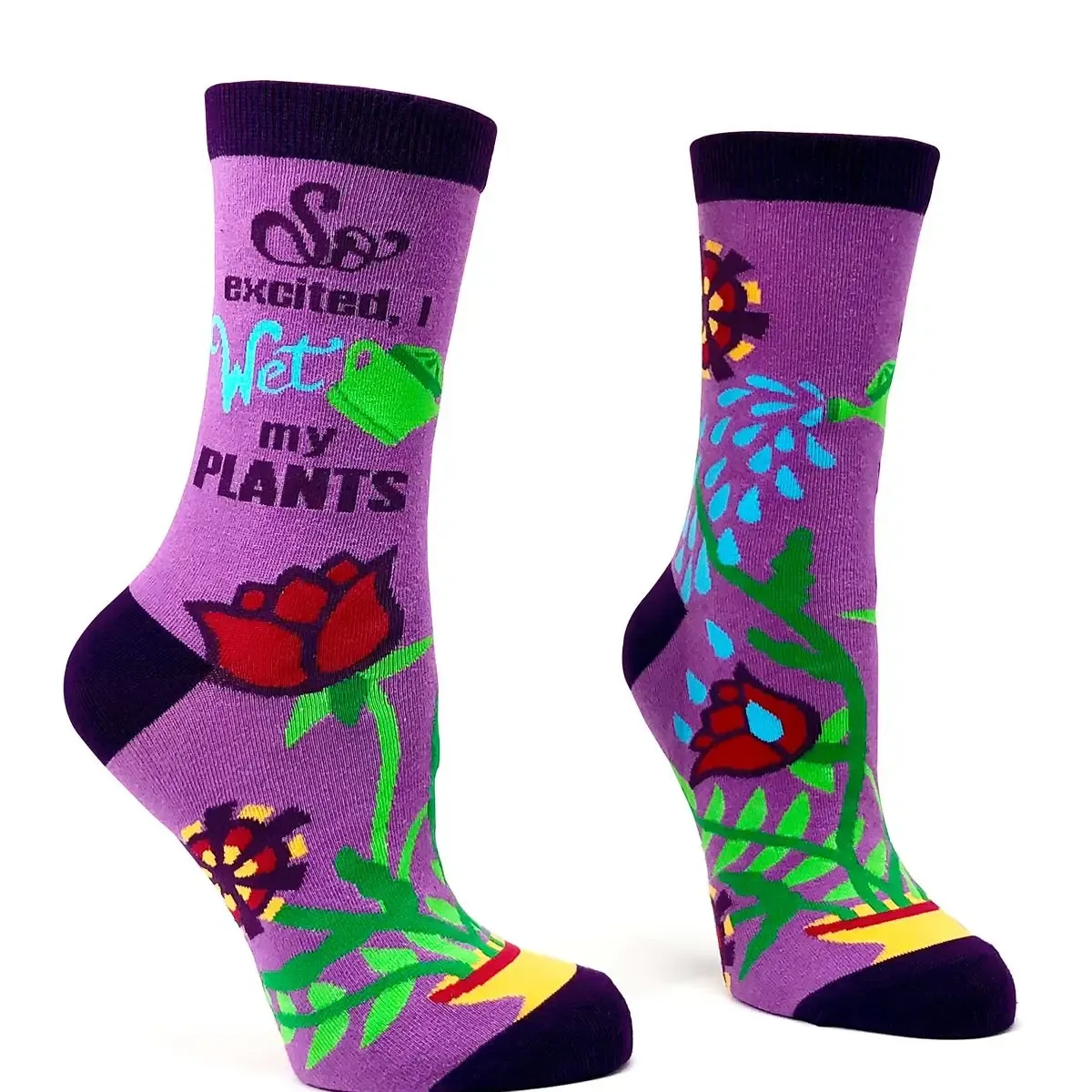 So Excited, I Wet My Plants Women&#39;s Crew Socks