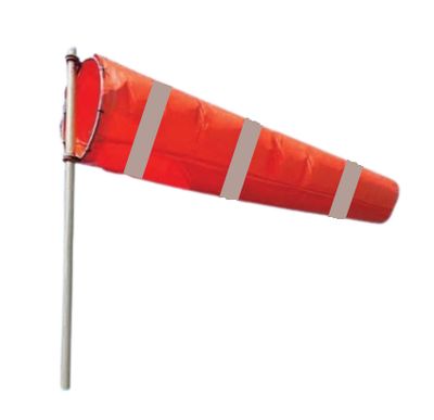 STANDARD 15 KNOT WINDSOCK WITH REFLECTIVE STRIPES WS15NDR