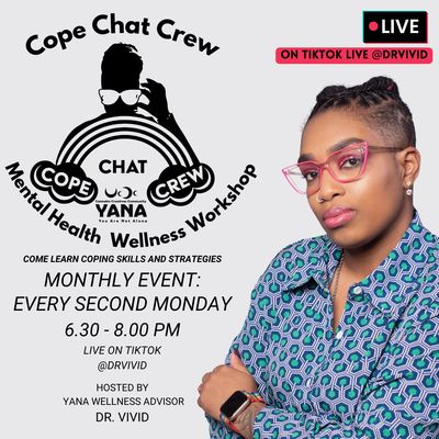 Mental Health ONLINE Event: Cope Chat w/ Dr.Vivid