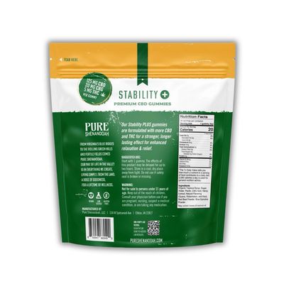 YANA Shopify | 125mg CBD + 5mg THC Gummies - STABILITY PLUS
