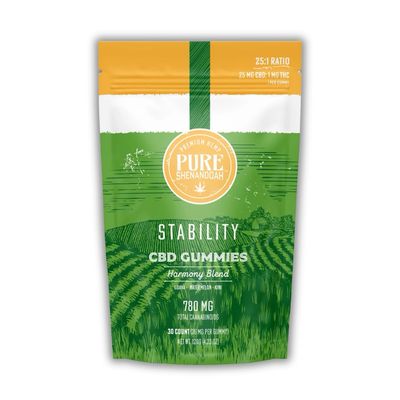 25mg CBD + 1mg THC Gummies - STABILITY