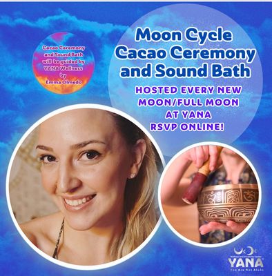 Sound Bath &amp; Cacao Ceremony Series (Every Moon Cycle)