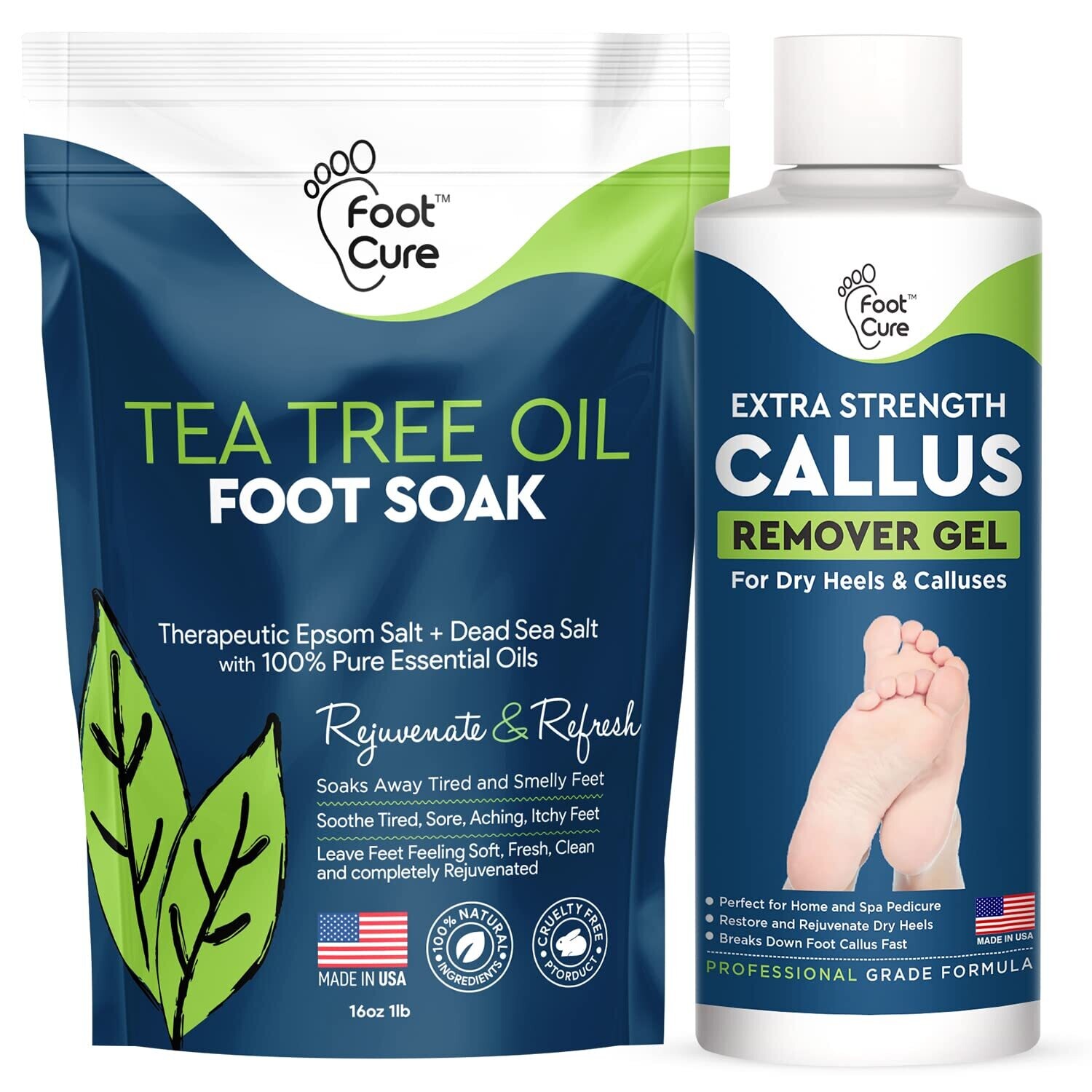 Tea Tree Foot Soak &amp; Callus Remover Gel Kit