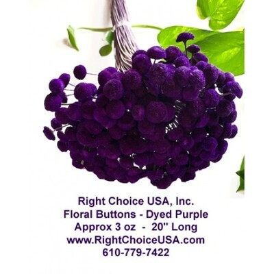 Floral Buttons- Purple