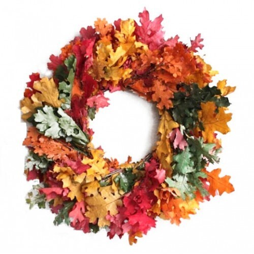 Oak Leaf Wreaths-Preserved - Assorted (ETA approx. early Aug-Nov)