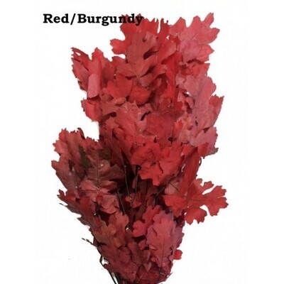 Oak Leaves - Red/Burgundy (ETA approx. early Aug-Nov)