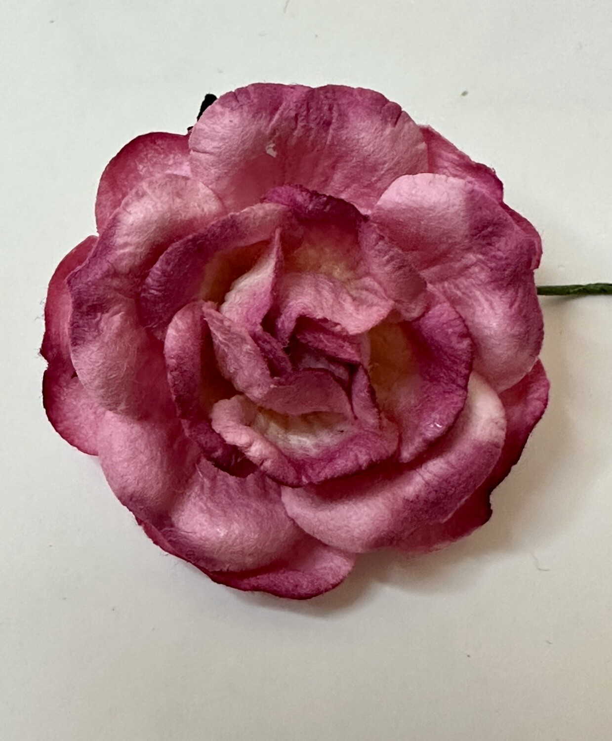 Ruffled Roses - Parchment/Paper-Deep Pink-48 Roses Per Bag and 6 bags per order!