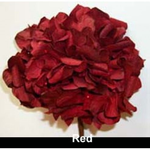 Hydrangea-Parchment/Paper in Red - 12 per order
