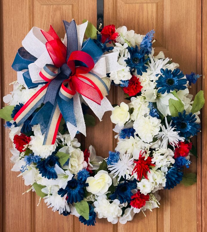 PATRIOTIC RED WHITE &amp; BLUE