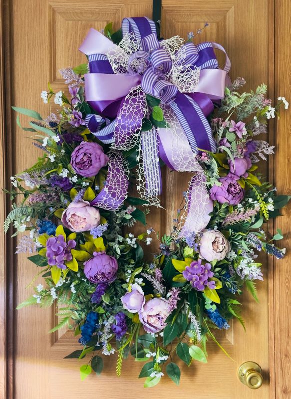 LAVENDER &amp; LACE WREATH