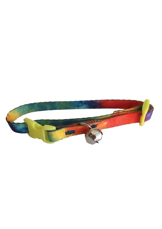 Tie Dye Cat Collar with Bell
