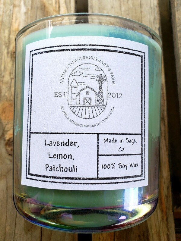 Iridescent Lavender, Lemon, Patchouli Candle