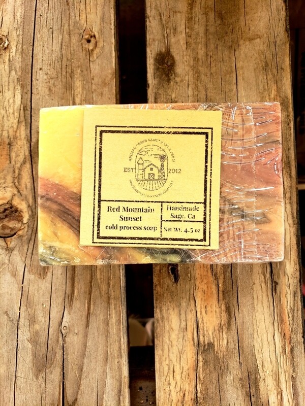 Red Mountain Sunset - Handmade Cold Process Soap Bar