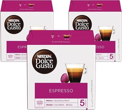 Nescafe Dolce Gusto Espresso Coffee, 48 Capsules, 48 Cups
