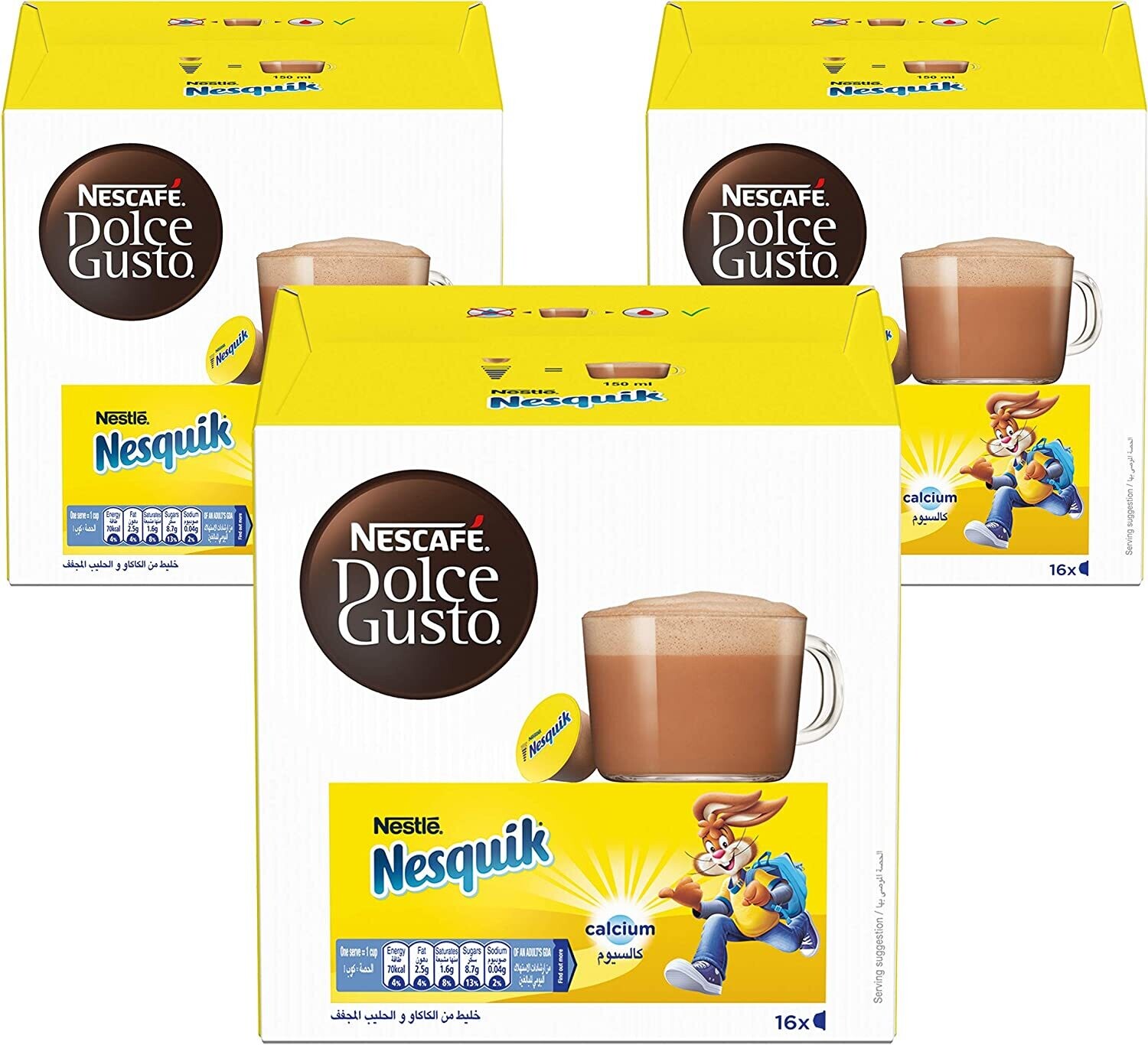 Nescafe Dolce Gusto Nesquik Chocolate Capsules (48 Capsules, 48 Cups)