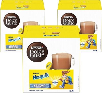 Nescafe Dolce Gusto Nesquik Chocolate Capsules (48 Capsules, 48 Cups)