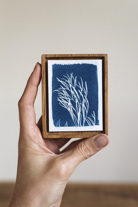 Cyanotype &quot;Ondes&quot; - Taille S