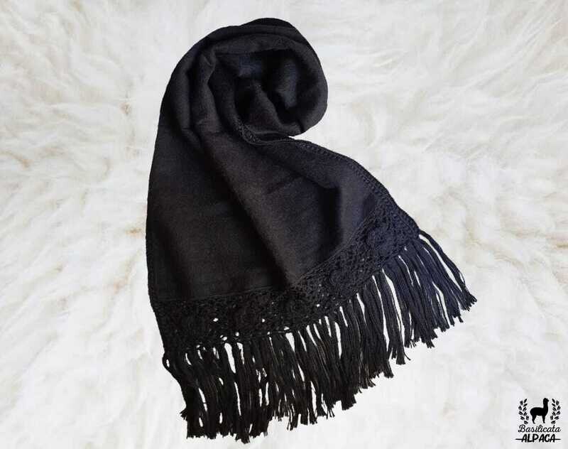 Scialle in lana di alpaca