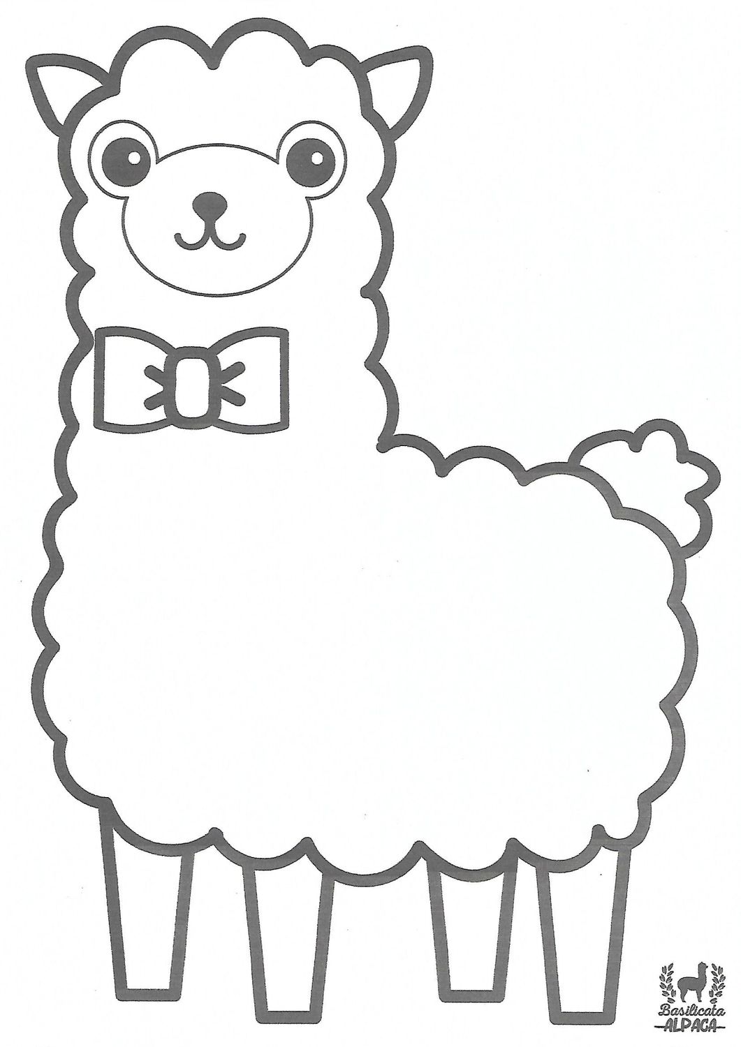 Immagine Alpaca da stampare