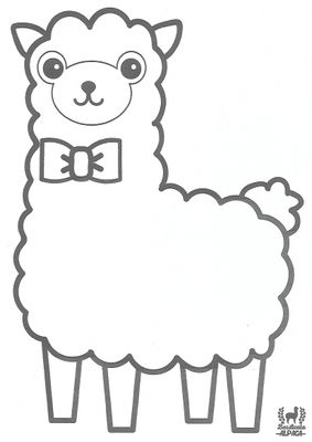 Immagine Alpaca da stampare
