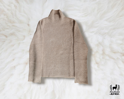 Maglione morbido collo alto donna
