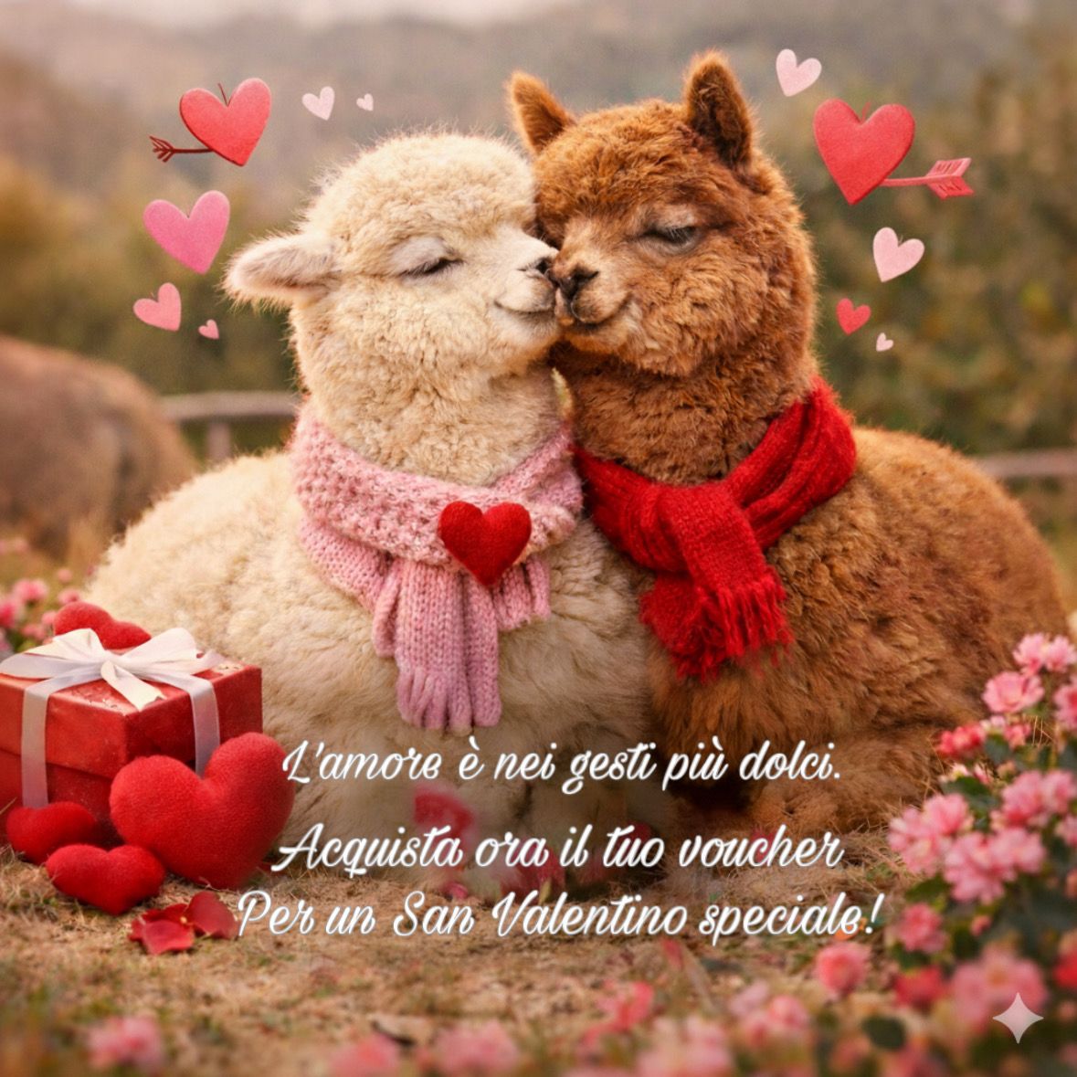 Voucher Regalo San Valentino – Esperienza Romantica con gli Alpaca