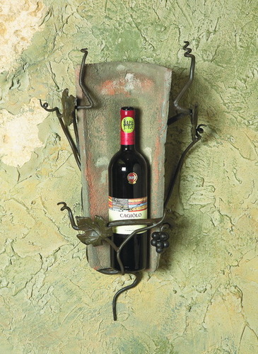 Vineyard 1 Bottle Tile Wine Sconce