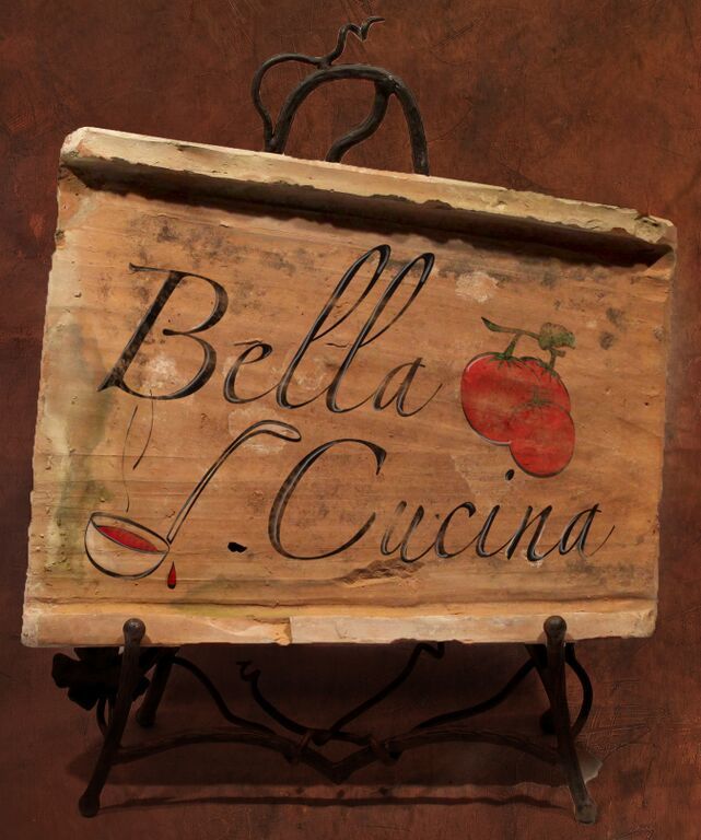 Painted Antique Tile - Bella Cucina