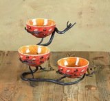 Twig Triple Bowl Server