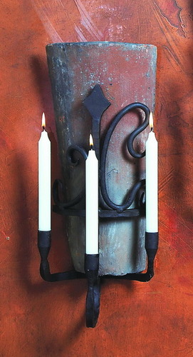 Siena Tile 3 Candle Sconce