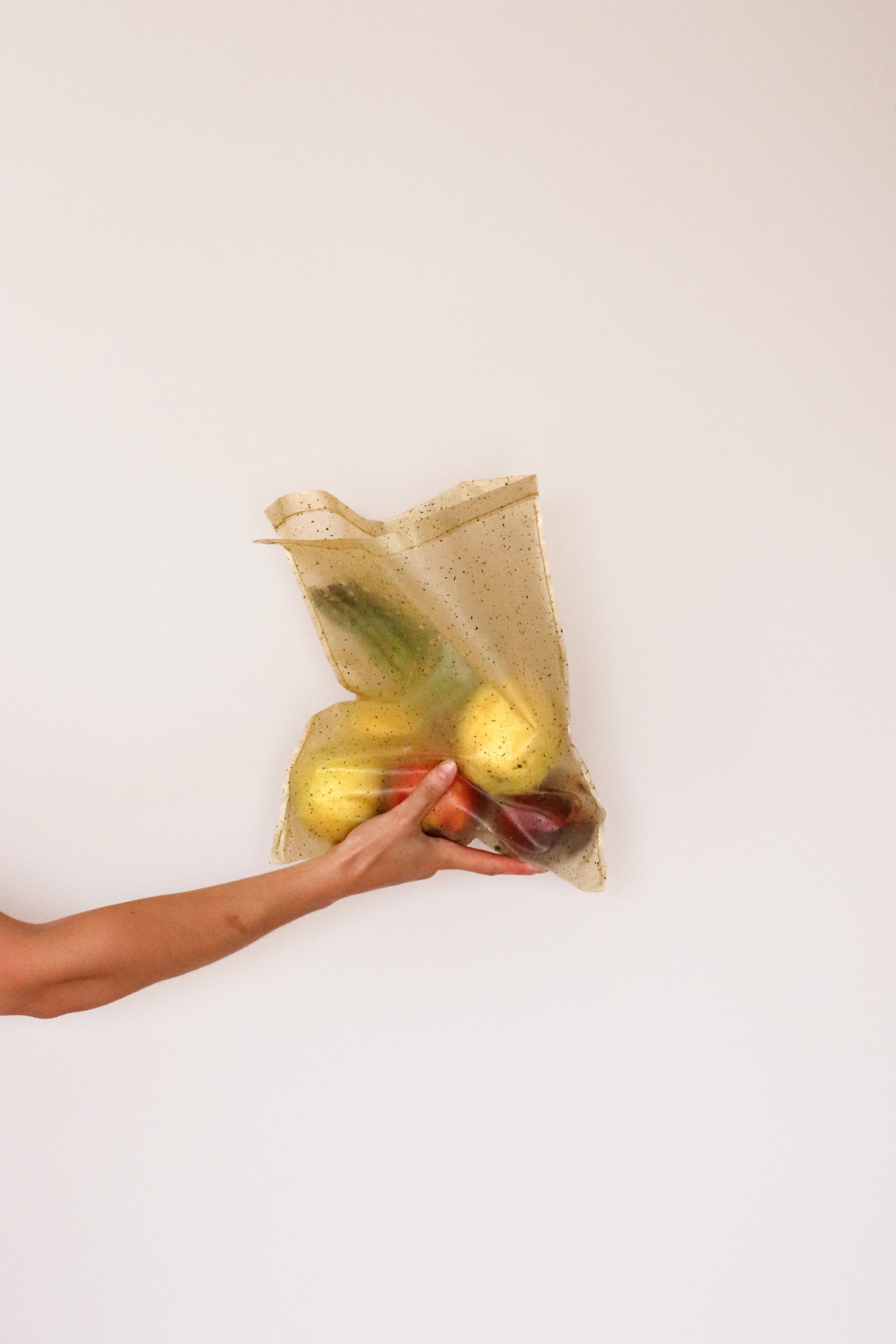 Bolsa clásica de bioplástico de naranja